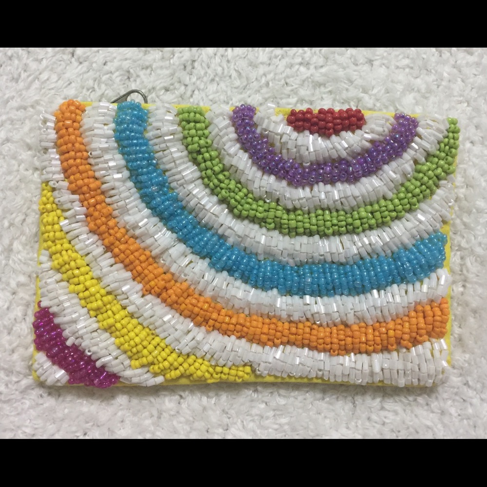 Beaded change purse